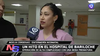 Premature baby successfully operated on at Bariloche Zonal Hospital