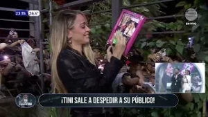 Es un amor ?Tini se despide de su gran público frente a Telefuturo ???