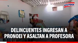🔴🔵 Outrage in Chiclayo: Criminals break into PRONOEI and assault teacher