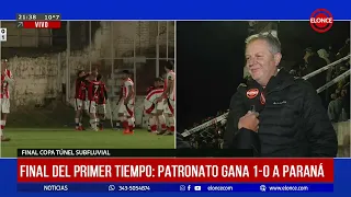 Copa Túnel Subfluvial Final: Paraná trails Patronato 1-0 at halftime