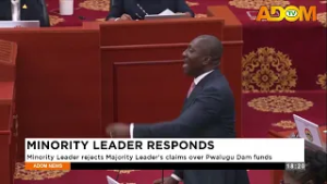 Minority Leader Responds: Minority Leader rejects Majority Leader's claims over Pwalugu Dam funds.