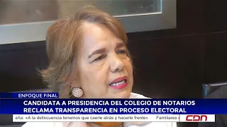 Candidata a presidencia del Colegio de Notarios reclama transparencia en proceso electoral