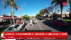 Llegada al Santuario La Loma desde el drone
