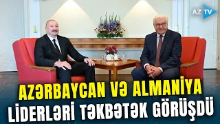 Prezident İlham Əliyev "Villa Borsig" iqamətgahında - Almaniya lideri ilə təkbətək görüş keçirildi