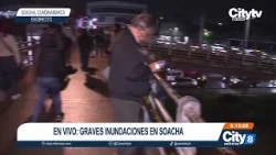 Soacha underwater: heavy rains paralyze the Autopista Sur | CityTv