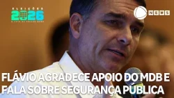Flávio Bolsonaro thanks MDB for their support and discusses public safety