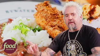 Guy Fieri Blown Away By Giant Monster Lobster Roll In Florida | Diners, Drive-Ins, And Dives