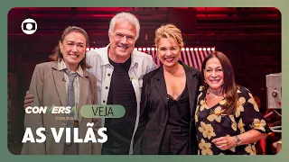 Susana Vieira, Lilia Cabral, and Isabel Teixeira discuss the intelligence and strategies of villa...