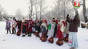 Абрад "Цягнуць Каляду на дуба" (в.Коўбча Клічаўскага р-на)