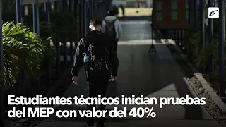 Technical students begin MEP exams worth 40% of final grade