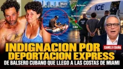 INDIGNACION POR DEPORTACION EXPRESS DE BALSERO CUBANO QUE LLEGO A LAS COSTAS DE MIAMI