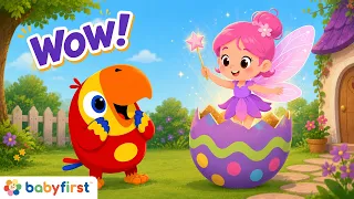 Larry's Surprise Eggs & The Color Crew Adventures | Toddler Learning Compilation | BabyFirst TV