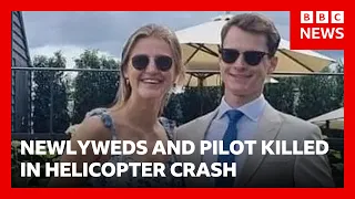 British newlyweds and pilot killed in Greece helicopter crash | BBC News