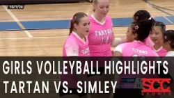 Highlights - HS Girls Volleyball - Tartan vs. Simley - October 1, 2026