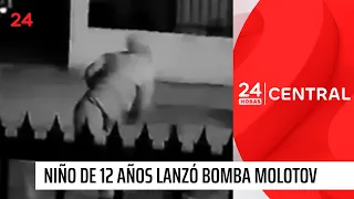 12-year-old boy threw Molotov cocktails at police station and fire station in Huechuraba