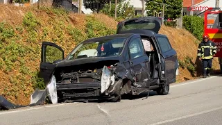 Two-car collision leaves three injured on Estrada da Beira