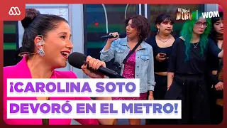 😂 BEHIND THE WALL ❤️ | Carolina Soto gave singing lessons on the subway 💃