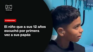 Mauricio Pérez, the 12-year-old boy who heard his parents for the first time