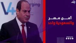 الرئيس السيسي: أي ضرر يصيب مصر أو السعودية ضرر كبير لمنظومة الأمن القومي العربي