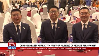 CHINESE EMBASSY HOSTS 77TH ANNIVERSARY CELEBRATION IN THE GAMBIA.