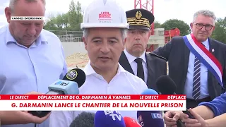 Gérald Darmanin: "By 2027, we will have built about 4,000 prison spots; it's a record"