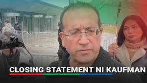 Кауфман подтвердил правильность своего заключительного заявления | Новости ABS-CBN