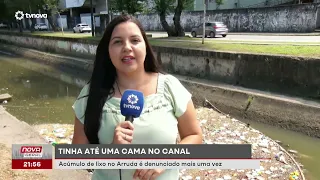 Tinha até uma cama no canal. Lixo volta a tomar conta do Arruda.