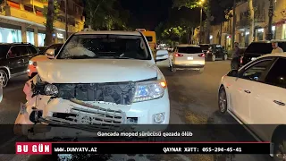 Gəncədə moped sürücüsü qəzada ölüb