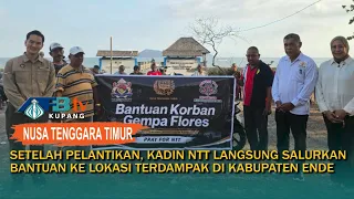 After Inauguration, KADIN NTT Immediately Distributes Aid to Affected Areas in the Regency