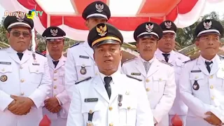 KHIDMAT DAN PENUH MAKNA UPACARA PROKLAMASI HUT RI KE-81 DI DESA MODANG MAS