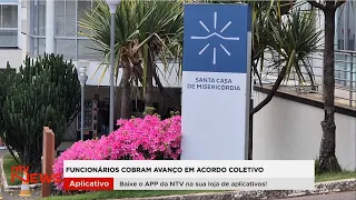 Santa Casa employees demand salary adjustments and progress on collective bargaining agreement