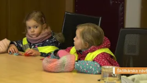 Škôlkárska návšteva u primátora mesta