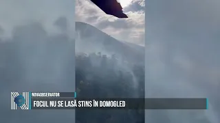 Wildfire in Domogled proves difficult to extinguish