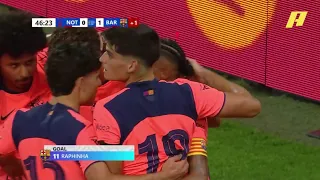 ملخص فوز برشلونة على نوتنجهام