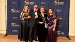 Pastor Wanda Rolón receives the Hall of Faithfulness award at the NHCLC 25th Anniversary