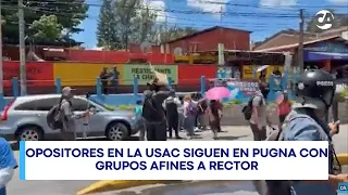 Walter Mazariegos begins new term at USAC amidst protests and tension at the Central Campus