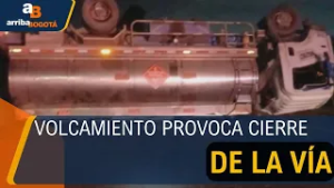 Volcamiento de carrotanque generó caos vehicular en la Sabana de Bogotá | CityTv