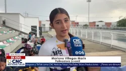 Mariana Villegas, a skater from Tuluá, prepares for a challenge in Bogotá.