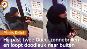 Hij past Gucci, maar rekent niets af I Plaats Delict