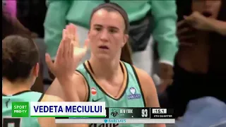 Sabrina Ionescu a uimit în ultimul meci