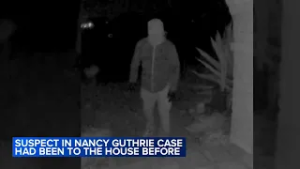 Suspect in Nancy Guthrie case had been to the house before, police say