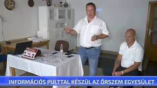 Információs pulttal készül az Őrszem Egyesület