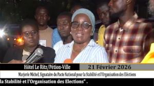 kèk aktè politik konfime yo siyen yon pak ak gouvènman tranzisyon an