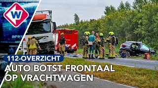 Automobilist overleden na botsing op provinciale weg | 112-overzicht
