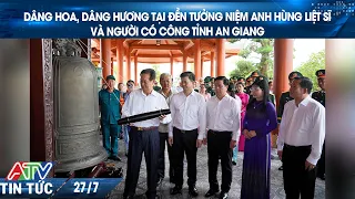 FLOWER AND INCENSE OFFERING CEREMONY AT THE AN GIANG MARTYRS AND MERITORIOUS PERSONS MEMORIAL TEMPLE