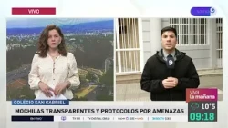 Pintada de amenaza de tiroteo en un colegio: los alumnos deberán llevar mochilas transparentes