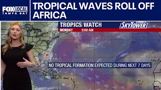 Tropical waves, Saharan dust roll off Africa