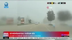 Dense fog blankets Sivrihisar
