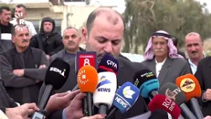 أهالي القيروان خلال وقفة احتجاجية: يجب إنصاف الإيزديين بمنصب إدارة الناحية