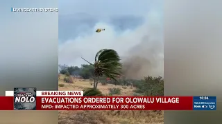 Evacuation order issued for Olowalu Village due to brush fire